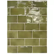 Плитка Equipe Manacor Basil Green 7.5x15 настенная 26908