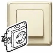 Электрическая розетка Legrand Cariva 773721 Бежевый