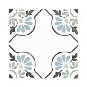 Керамогранит Harmony Tanger Blue Petals 12.3x12.3 31079
