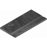 Бортик Italon Materia X2 Titanio Bor. Svasato Round 30x60 с выемкой закругленный 620090000410
