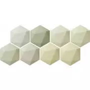Плитка Tubadzin Origami Green Hex 11x12.5 настенная