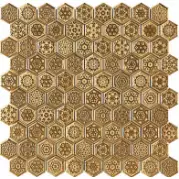 Мозаичный декор APE Ceramica Mosaics Adelaide Gold 28,5x30