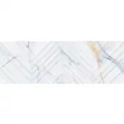 Плитка Eletto Ceramica Calacatta Fantasy Struttura Linea 24.2x70 настенная 509241101