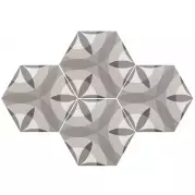 Керамогранит 21355 Hexatile Nature B&W New 17.5x20 Equipe