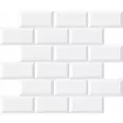 Мозаика 187842 Black and White Mosaico Minimetro Blanco 29.1x29.6 Dune