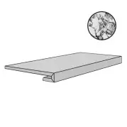 Ступень Floor Gres B and W Marble Pebble Mat Gradino 33x120 767427