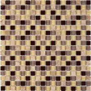 Мозаика Pixmosaic Камень и стекло из мрамора и стекла на сетке 30x30 PIX724