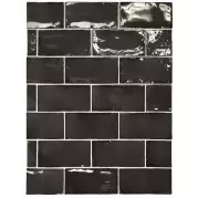 Плитка Equipe Manacor Black 6.5x40 настенная 26926