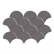 Мозаика 21983 Scale Fan Mosaic Dark Grey 30x43 Equipe