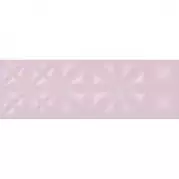 Плитка настенная LLU072D Lila рельеф розовый 25x75 Cersanit