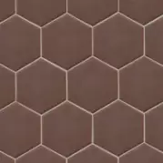 Напольная плитка Equipe Hexatile Marron Mate 17,5x20