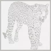 Панно Petracer`s Gran Gala Leopardo A Cacci Bianco 94,5x94,9 (комплект)