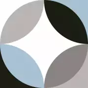 Декор 187822 Black and White Circular Sky 20x20 Dune