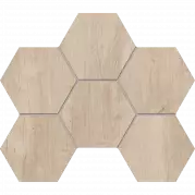 Мозаика Estima Soft Wood Hexagon неполированная 25x28.5 SF02