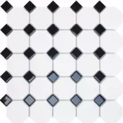 Мозаика 187987 Black and White Oxford Black 29.5x29.5 Dune