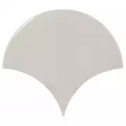 Настенная плитка 21978 Scale Fan Light Grey 10.6х12 Equipe
