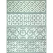 Плитка Fabresa Aria Santorini Green 10x30 настенная