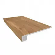 Ступень Estima Selection Eucalyptus неполированная (прямоугольный бортик + подступенок) 33x120 SI02