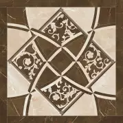 Керамогранит Versace Emote Fondo Intarsio Crema/Marrone Ret. 78x78 262535