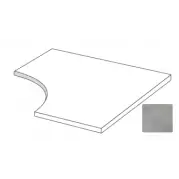 Ступень Ascot Ceramiche City Angolo T.Tondo Grigio 2cm 90x90 CIAT94OR