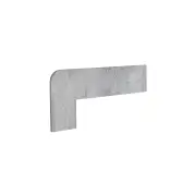 Плинтус Exagres Opera Zanquin Recto Silver 42.3х17.5 левый угловой