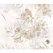 Панно 532023 Natural Decoro Tropical Modulo D Logo+B White 64x75 Roberto Cavalli