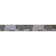 Бордюр Polcolorit Centro Grafit Kwadro 7x60