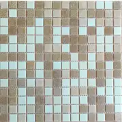 Мозаика Pixmosaic Glass Бежевая 2x2 30.5x30.5 KG107