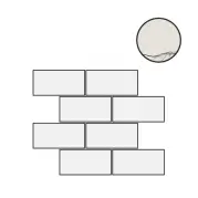 Декор Floor Gres B and W Marble Breach High Glossy 6mm Muretto Tessere 7.5x15 30x30 767460