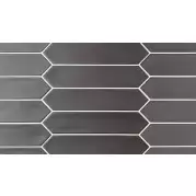 Плитка Equipe Lanse Black 5x25 настенная 27483
