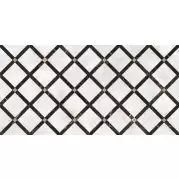 Декор Versace Emote Decoro Intreccio Bianco Nero 78x39 262544