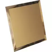 Плитка ДСТ Зеркальная плитка с фацетом 20x20 бронзовая настенная КЗБ1-02