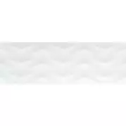 Плитка Ceramika Konskie Snow Glossy White Struktura Rett 25x75 настенная