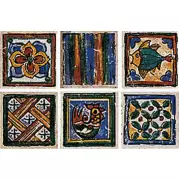 Декор Novabell Terra Di Siena Tozz. Maiolicato 6 soggetti 5x5