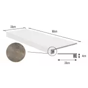 Ступень Ascot Ceramiche Patchwalk Combo Scalino Costa Retta 33x91 PHS00