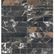 Мозаика Rex Ceramiche Les Bijoux De Rex Ombre Caravage Glossy Mosaico 3x15 30x30 767571