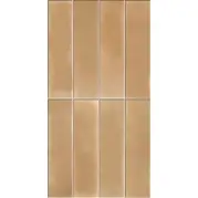 Керамогранит Atlas Concorde Russia Rinascente Fusion Cobre Brick Aurea 7.5x30 600010002452