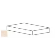 Ступень Cerdomus Jerusalem Stone Angolo Dx Gradino Costa Retta Beige Safe 33x60 89821
