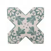 Декор Cevica Becolors Cross Dec. Stencil Lagoon 13.25x13.25