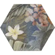Керамогранит ITT Ceramic Hibiscus Hexa Blue Matt 23.2x26.7