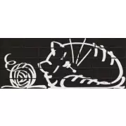 Декор Vives Ceramica Marlon Nuney-4 Negro 20x50
