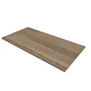 Ступень Estima Dream Wood Latte неполированная с насечками 30.6x60.9 DWc02