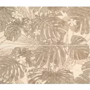 Панно 532082 Natural Decoro Monstera Modulo B+D Ivory компл.из 2шт 64x75 Roberto Cavalli