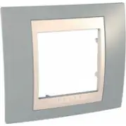 Рамка Schneider Electric Unica MGU6.002.565 Серый/Бежевый (1 пост)