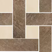 Керамогранит Versace Marble Mosaico Chesterfield Marrone/Beige 29.1x29.1 240452
