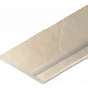 Бортик Italon Materia X2 Magnesio Bor. Svasato Round Dx 30x60 с выемкой закругленный правый 620090000397