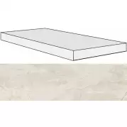 Ступень 739337 Ardoise Blanc Ang.Gradino Dx/Sx 33x120x3 Rex Ceramiche