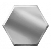 Плитка ДСТ Зеркальная плитка сота 20x17.3 серебряная настенная СОЗС1