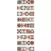 Декор La Fabbrica Cotto Del Casale Decoro Pompei Fascia Mix Di 4 10x40.6 161303