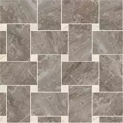 Мозаика Versace Marble Mosaics grigio-bianco 29.1x29.1 240535